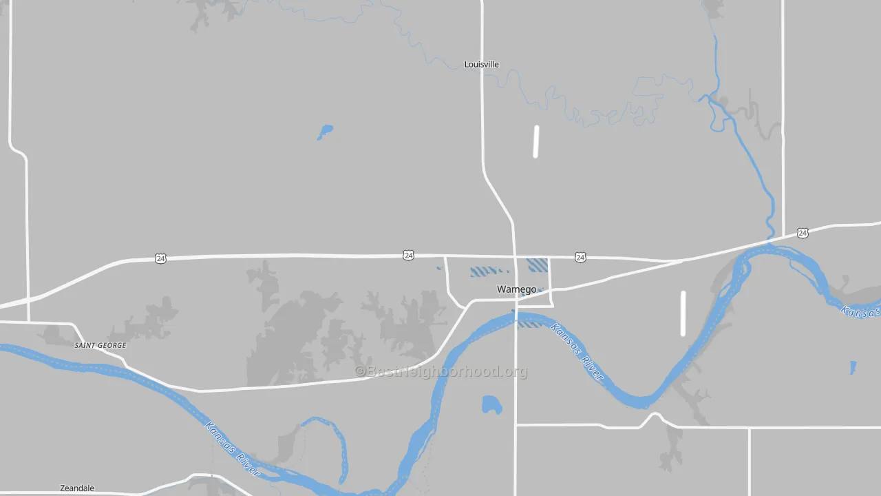 Transit Grade map of Wamego, KS