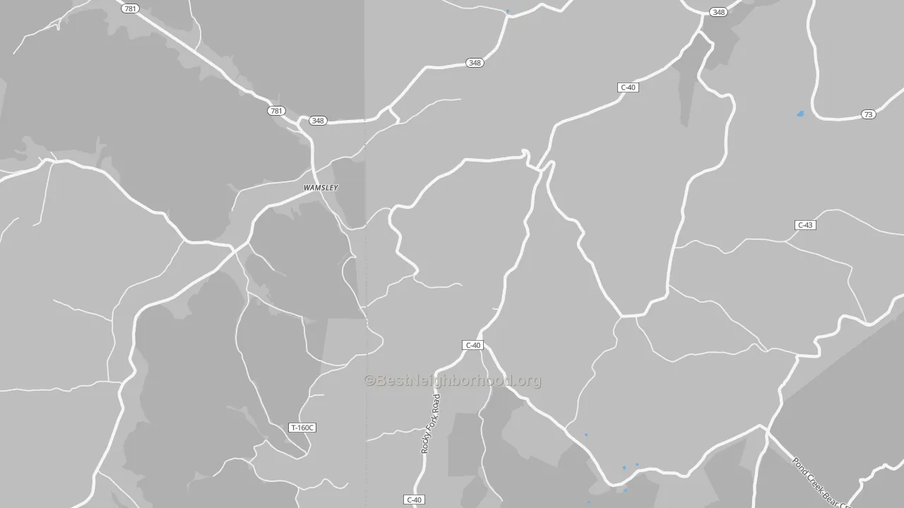 Transit Grade map of Wamsley, OH