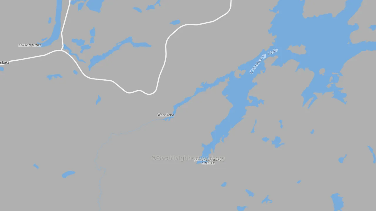 Transit Grade map of Wanakena, NY