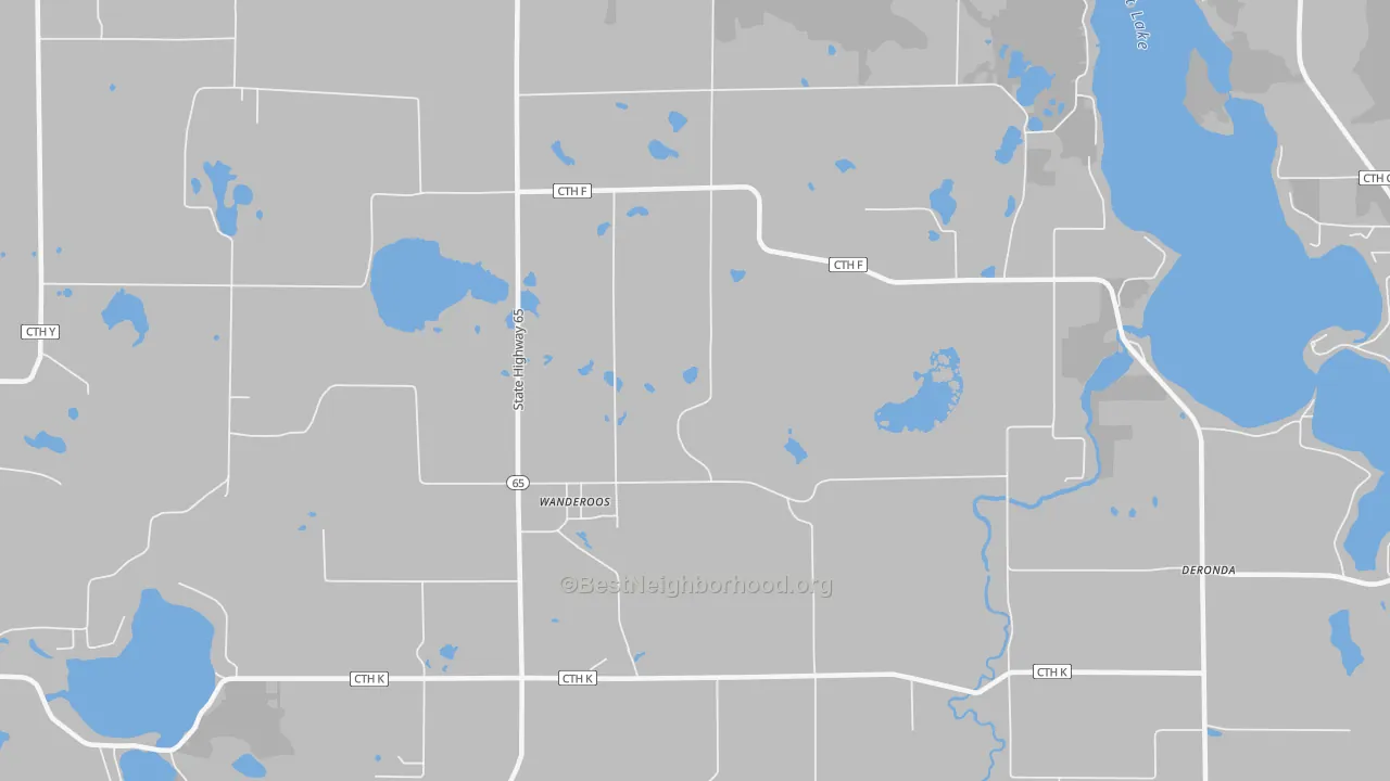 Transit Grade map of Wanderoos, WI