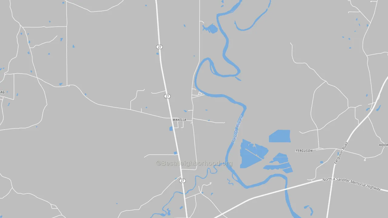 Transit Grade map of Wanilla, MS