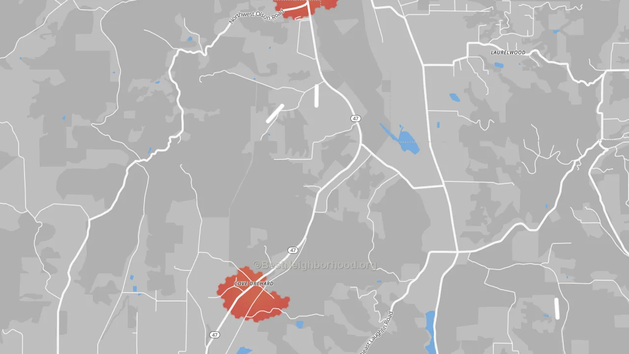 Transit Grade map of Wapato, OR