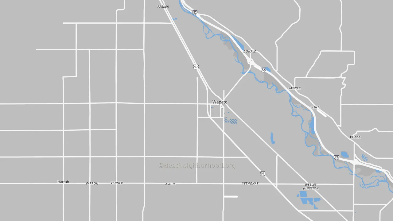 Transit Grade map of Wapato, WA