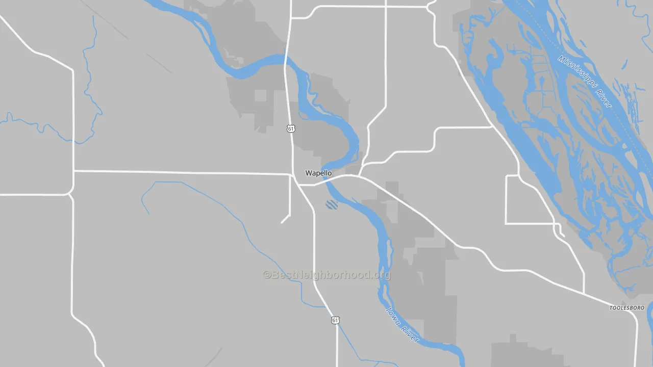 Transit Grade map of Wapello, IA