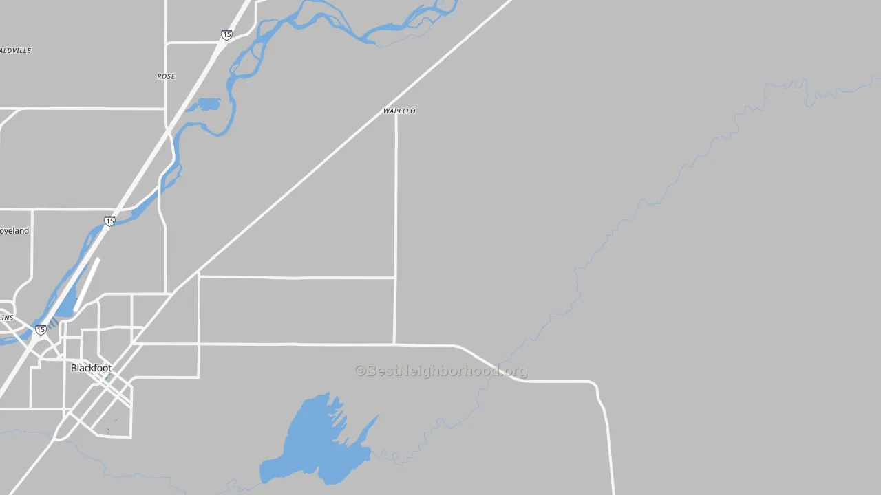 Transit Grade map of Wapello, ID