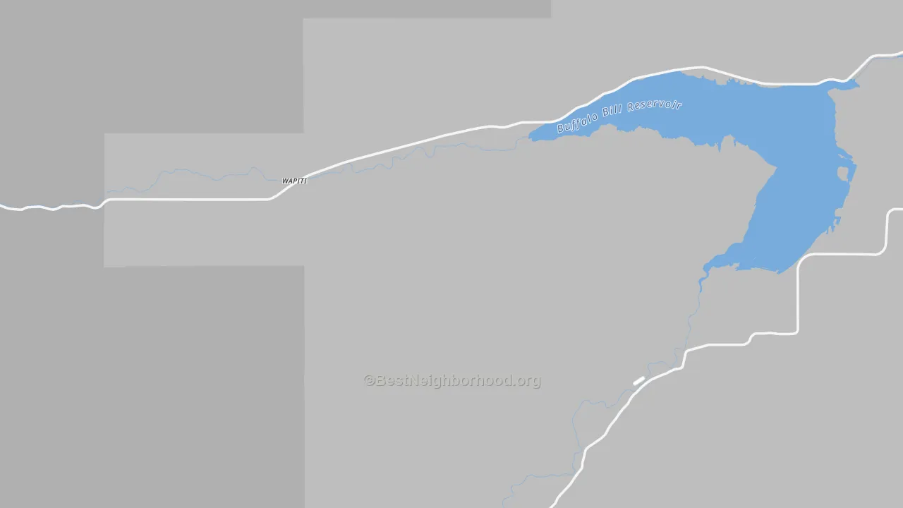 Transit Grade map of Wapiti, WY