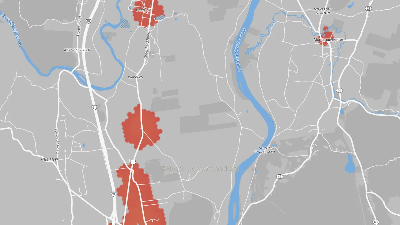 Transit Grade map of Wapping, MA