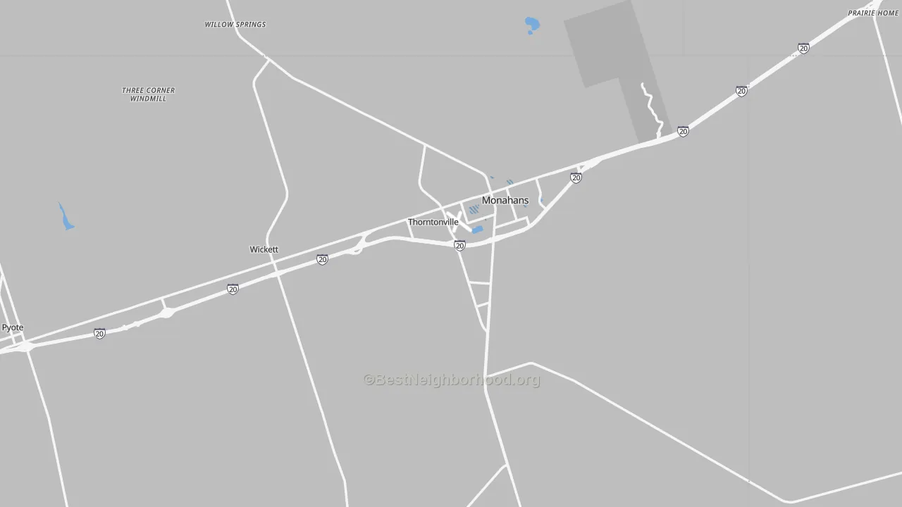 Transit Grade map of Ward County, TX