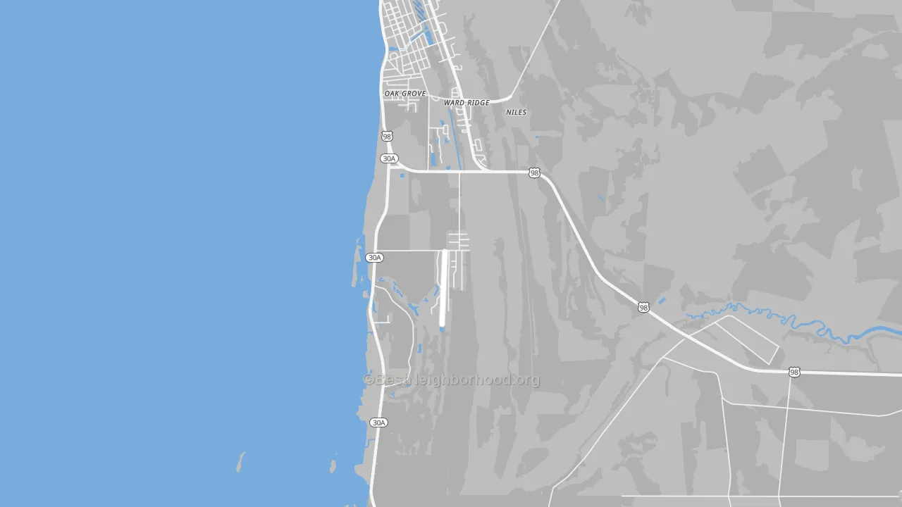 Transit Grade map of Ward Ridge, FL