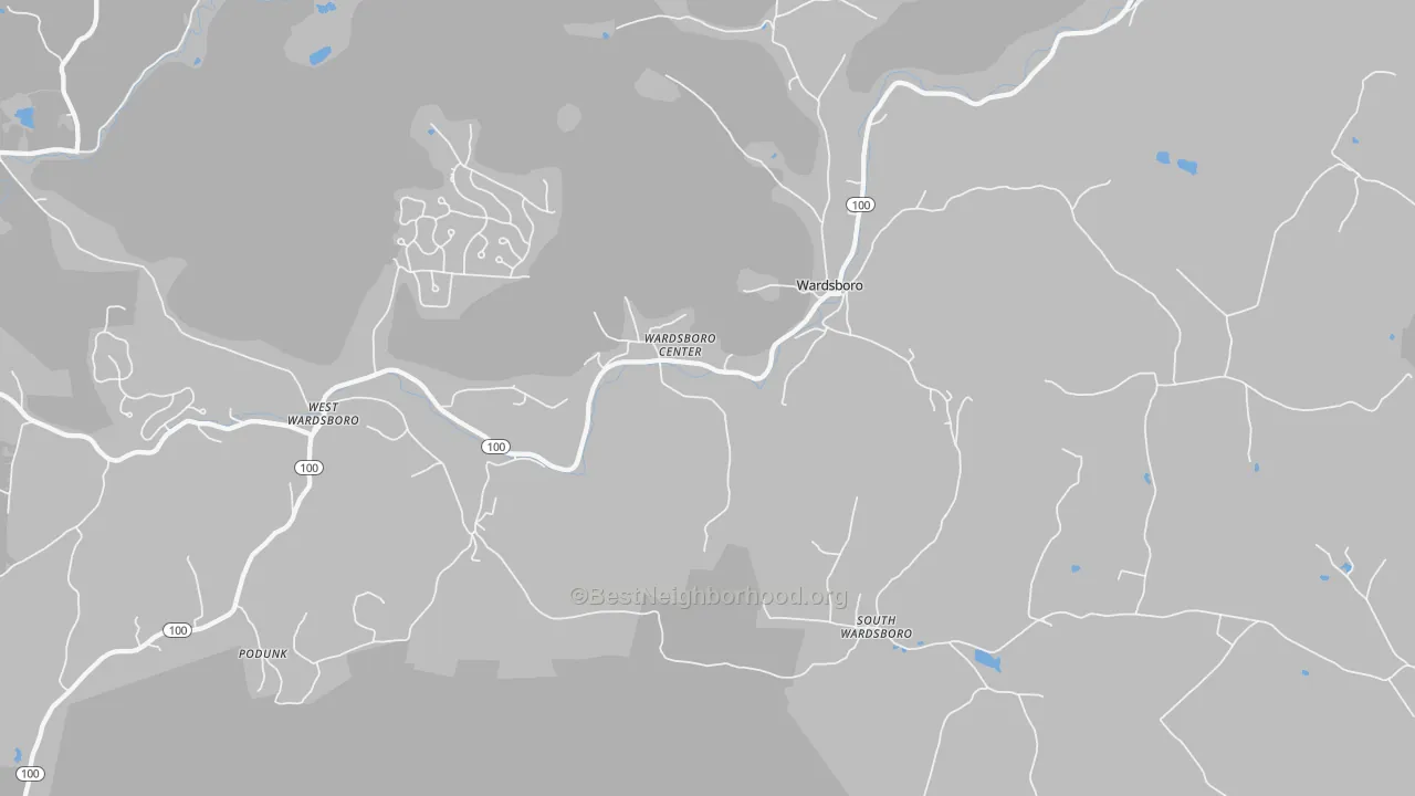 Transit Grade map of Wardsboro, VT