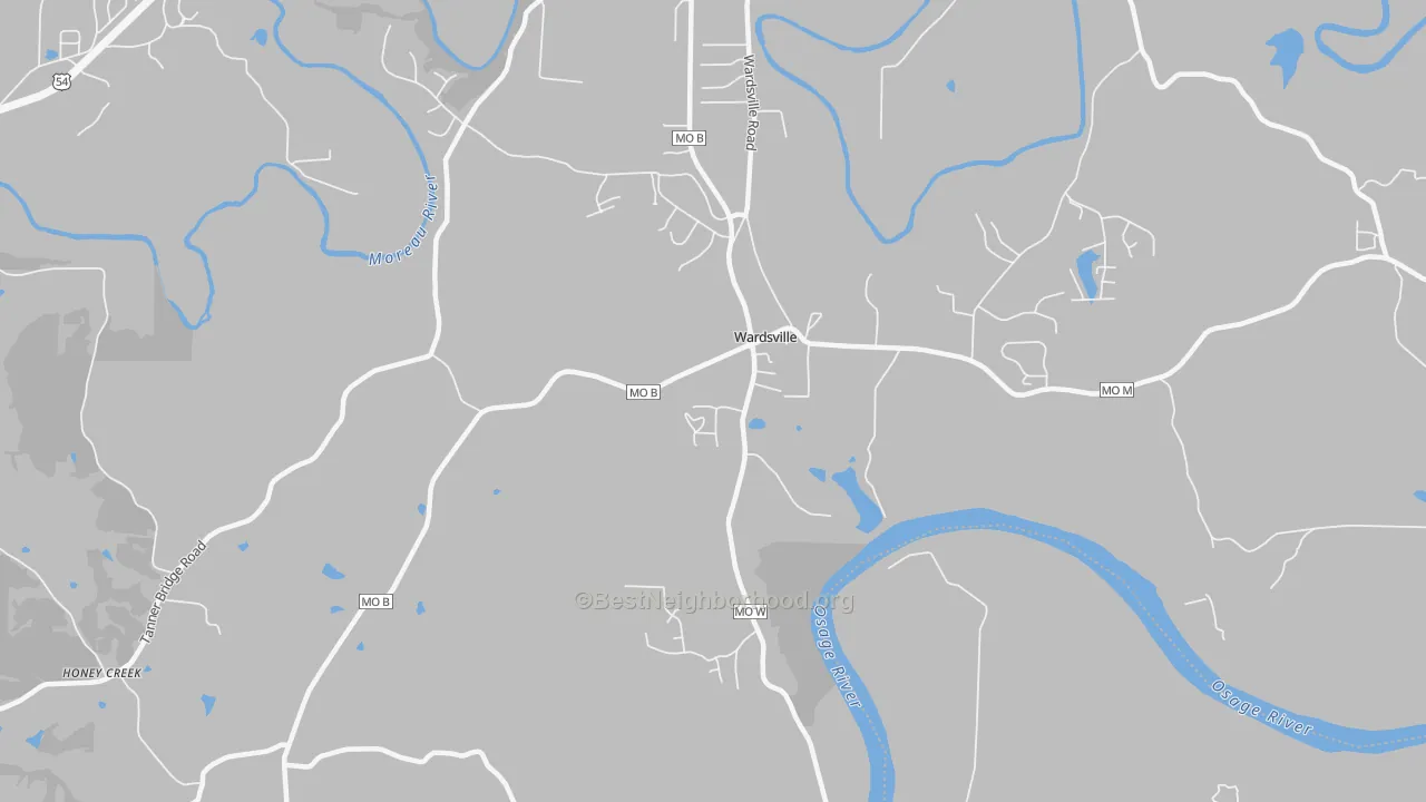 Transit Grade map of Wardsville, MO