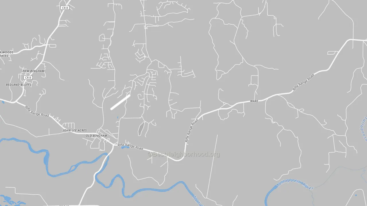 Transit Grade map of Ware, AL