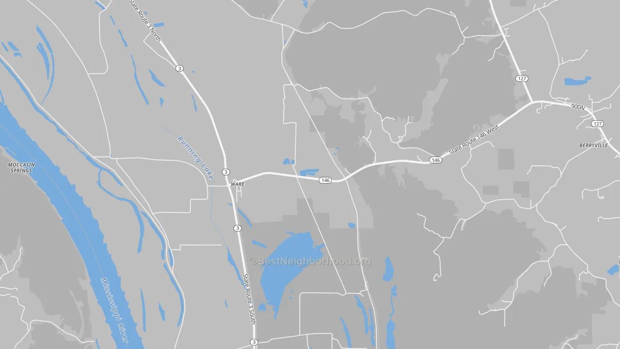 Transit Grade map of Ware, IL