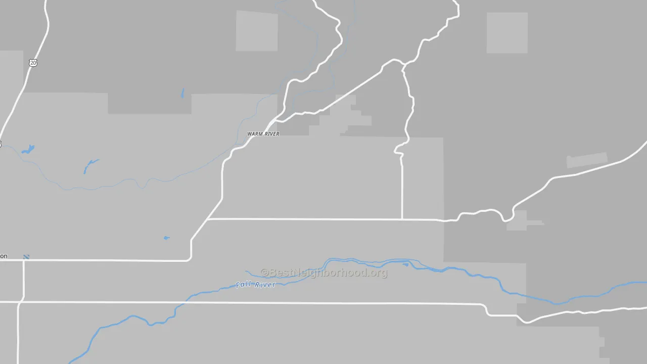 Transit Grade map of Warm River, ID