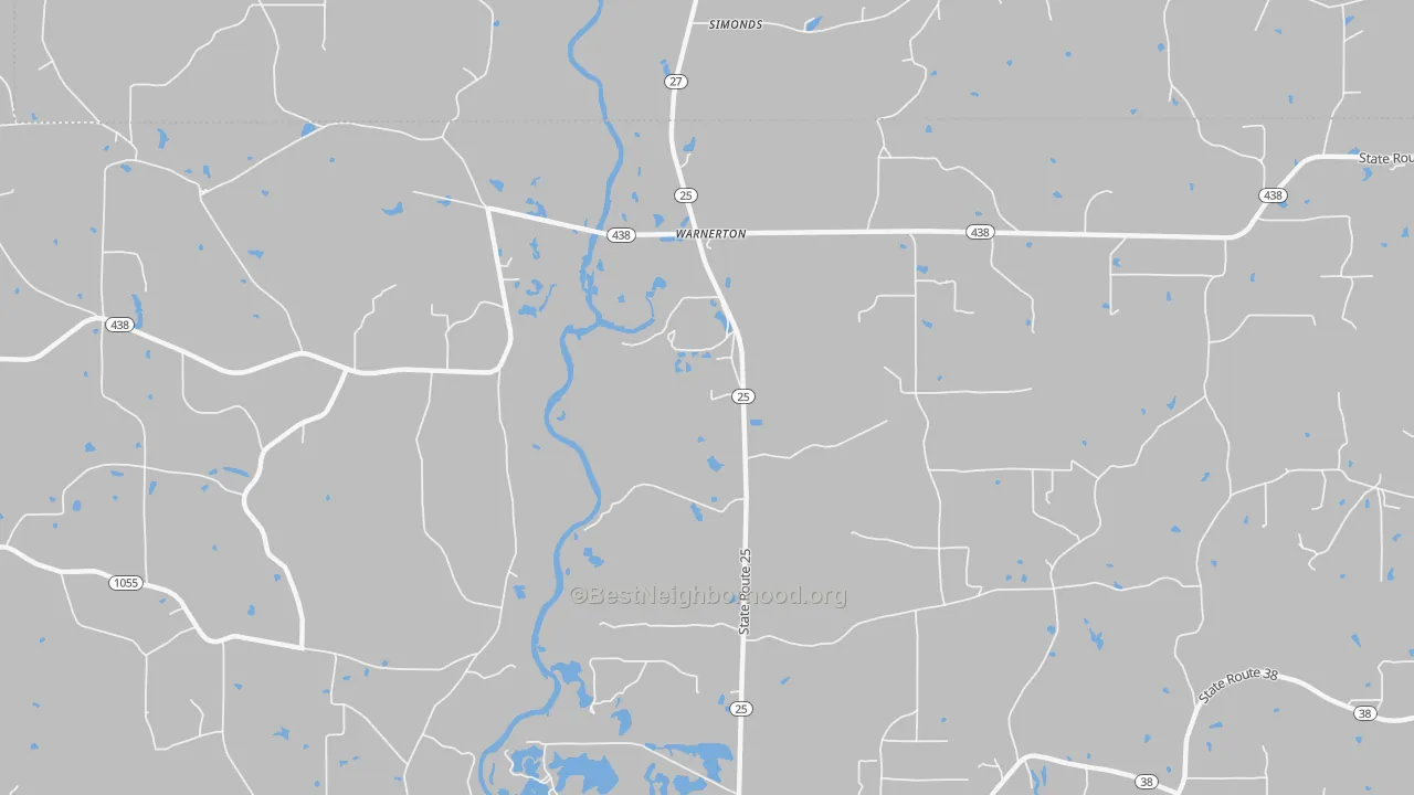 Transit Grade map of Warnerton, LA