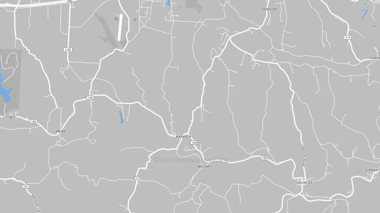 Transit Grade map of Warnock, OH