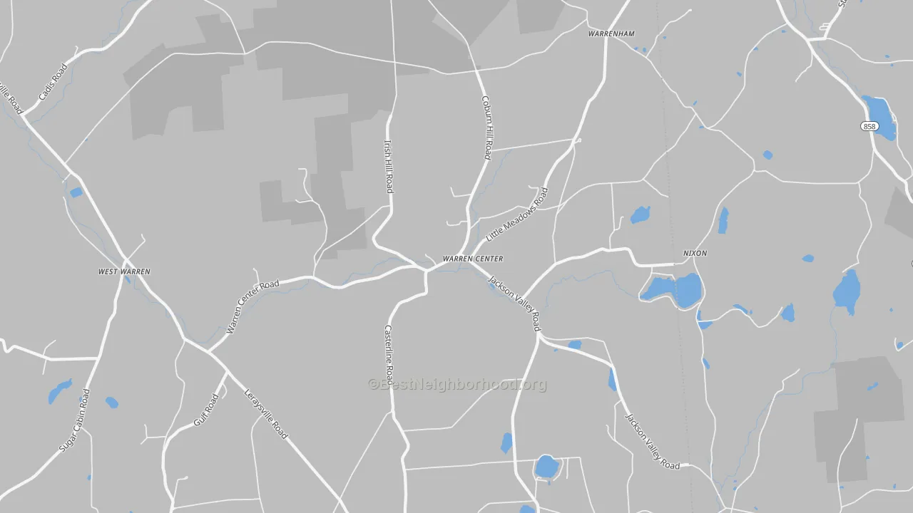 Transit Grade map of Warren Center, PA