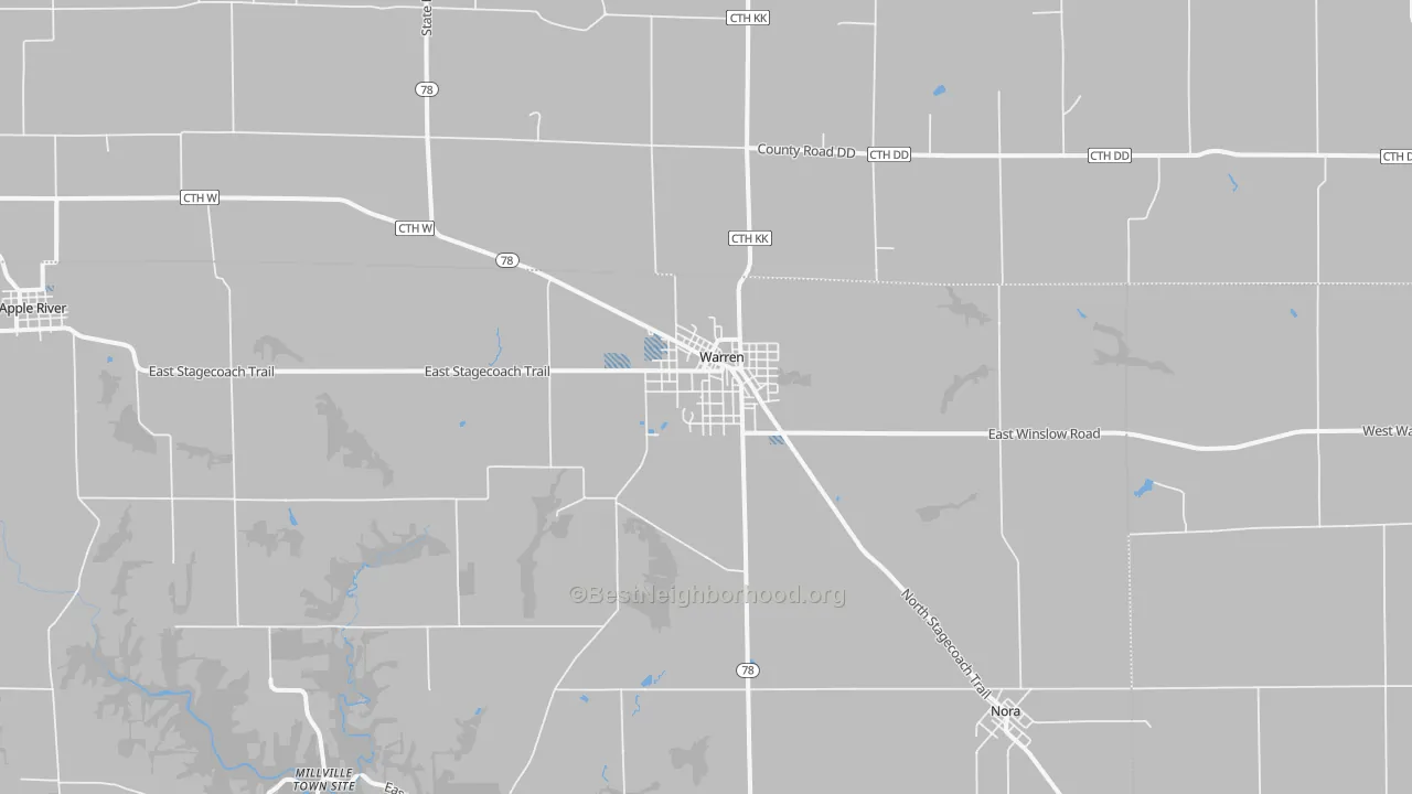 Transit Grade map of Warren, IL