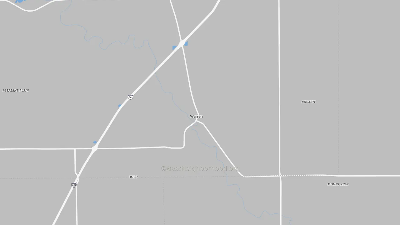 Transit Grade map of Warren, IN