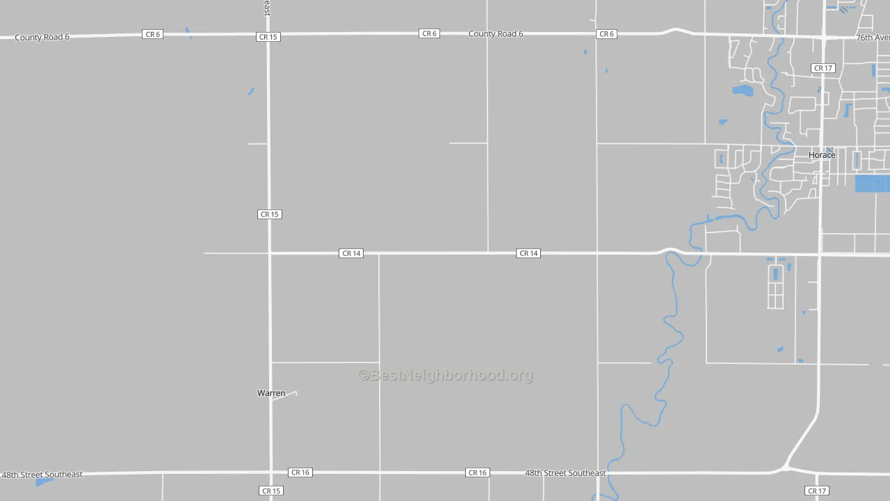 Transit Grade map of Warren, ND