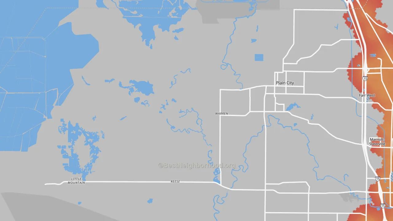 Transit Grade map of Warren, UT