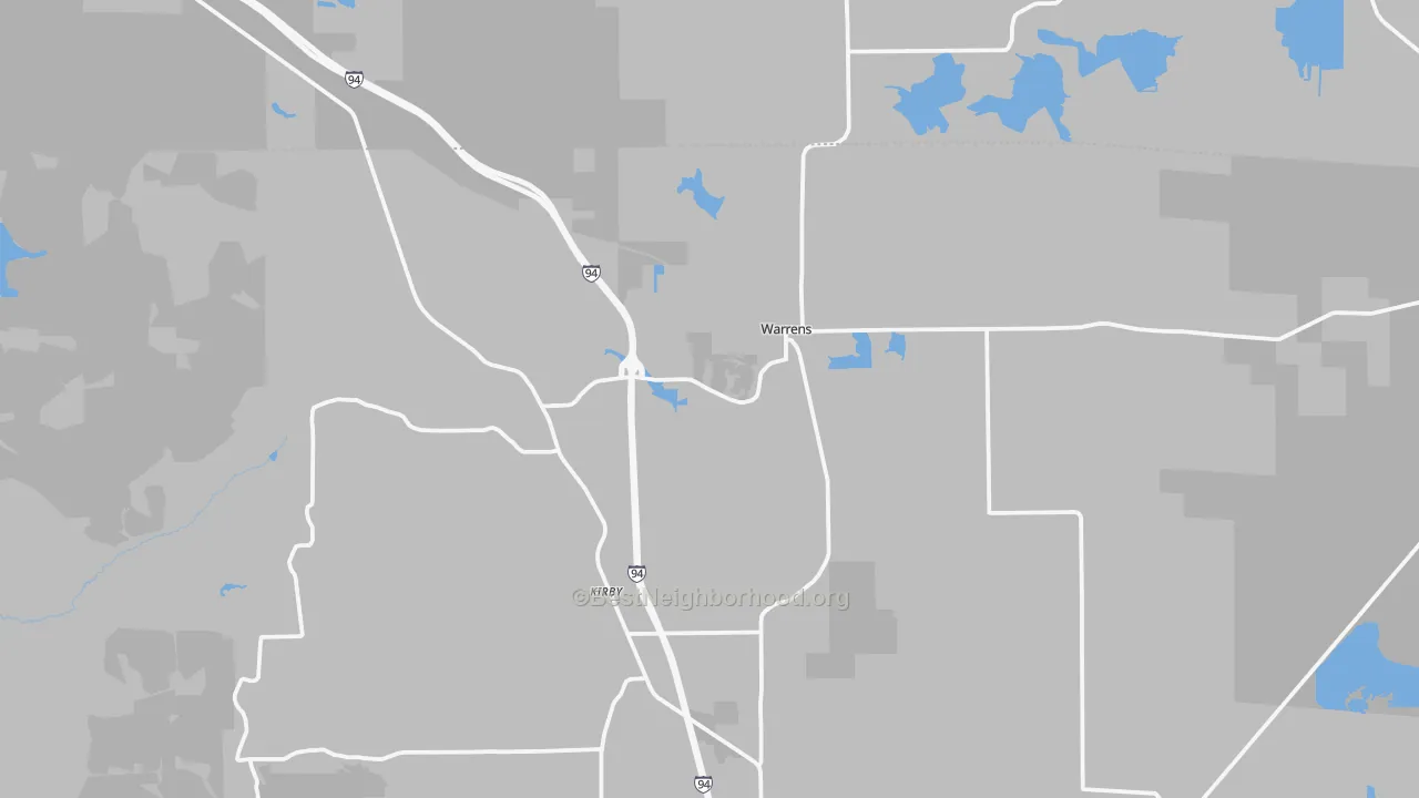 Transit Grade map of Warrens, WI