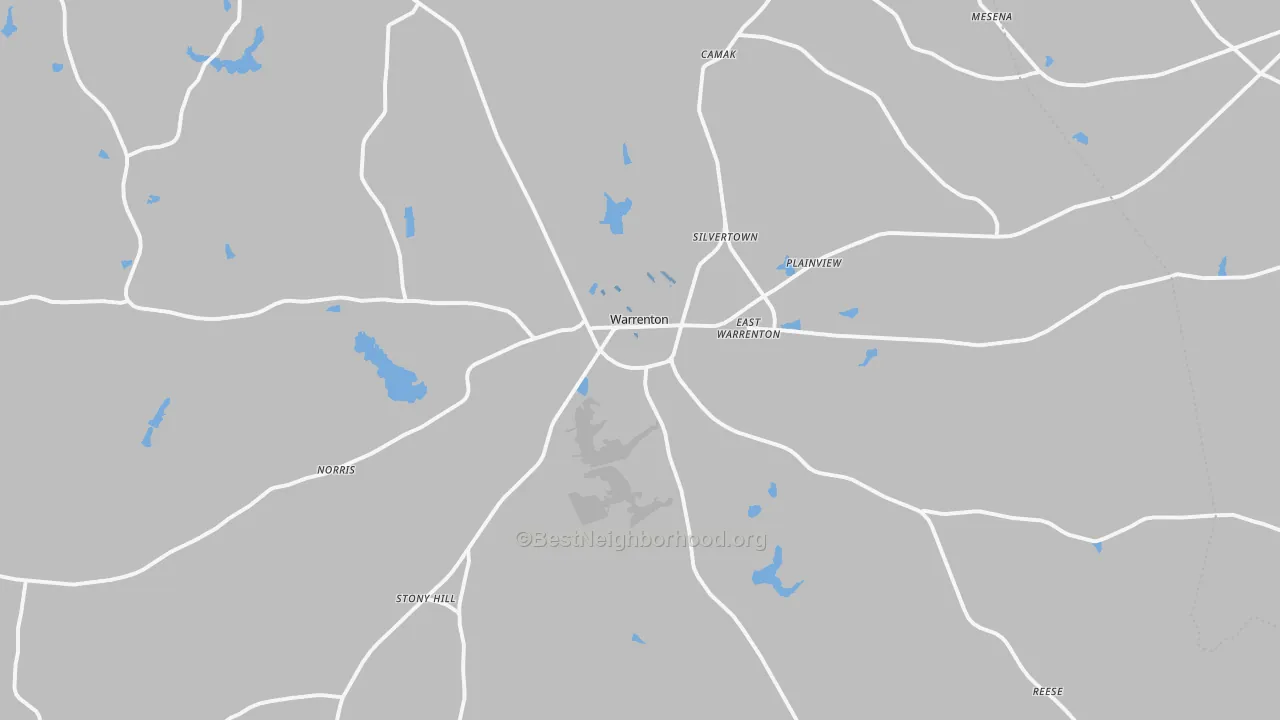 Transit Grade map of Warrenton, GA