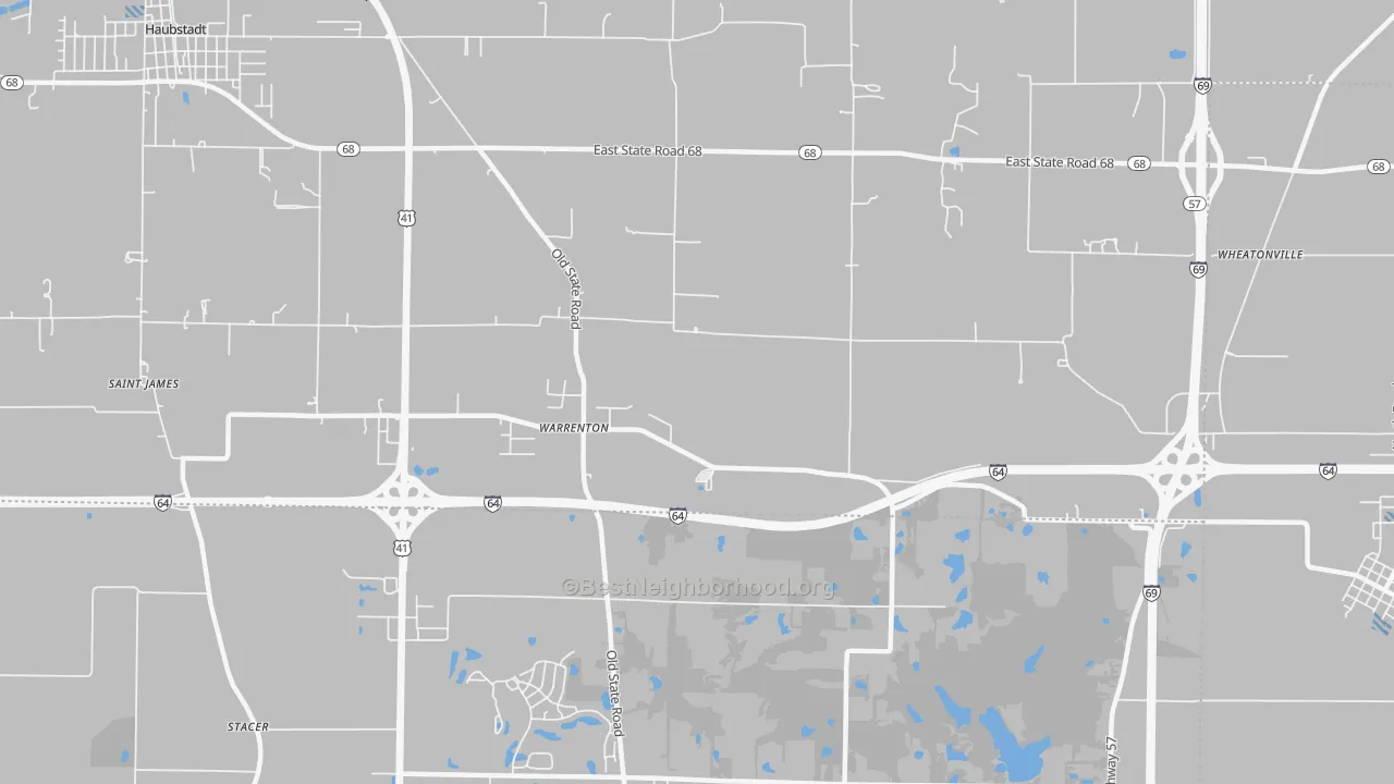 Transit Grade map of Warrenton, IN