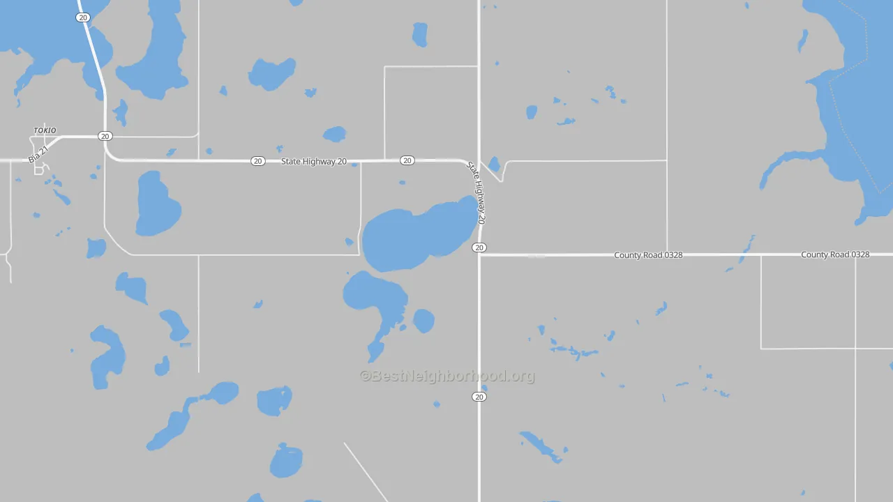Transit Grade map of Warwick, ND