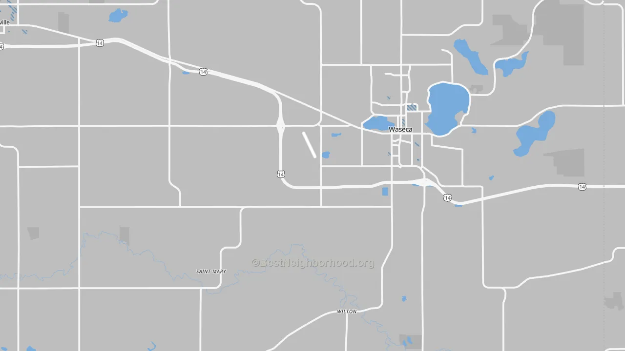 Transit Grade map of Waseca County, MN