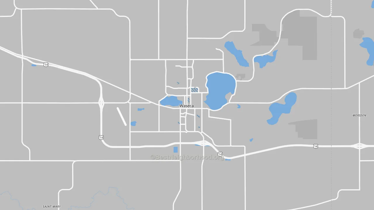 Transit Grade map of Waseca, MN