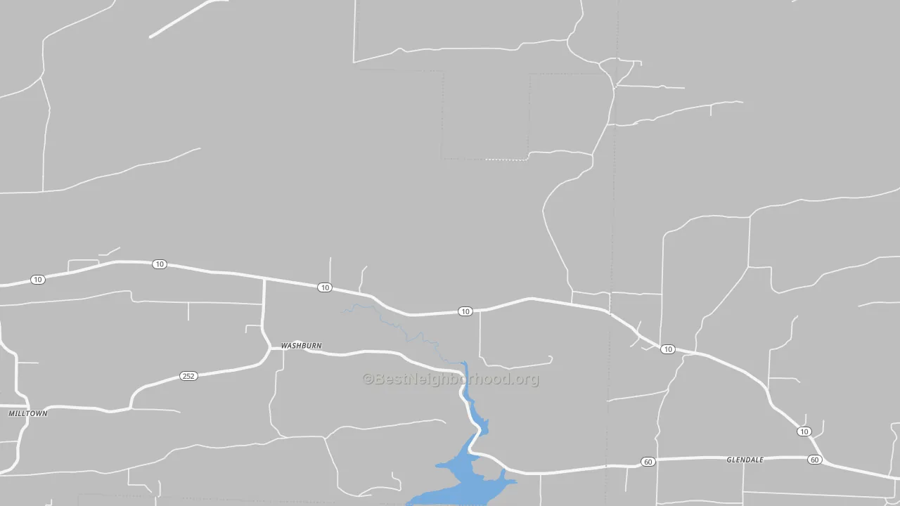 Transit Grade map of Washburn, AR