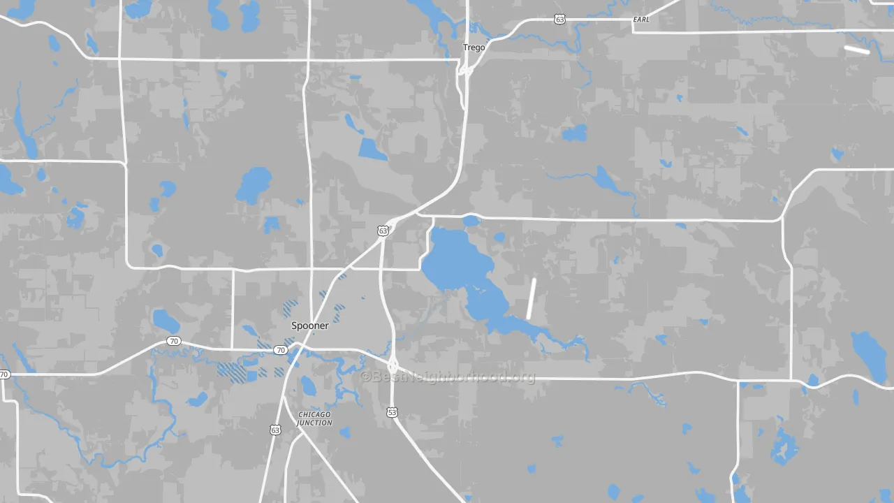 Transit Grade map of Washburn County, WI