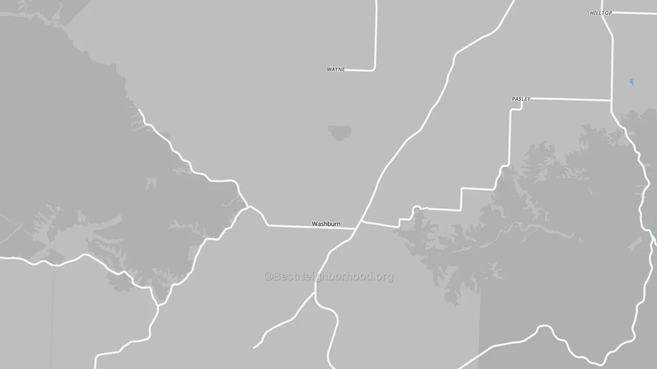Transit Grade map of Washburn, MO