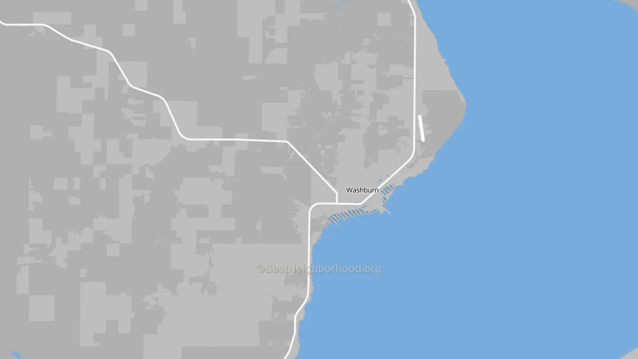 Transit Grade map of Washburn, WI