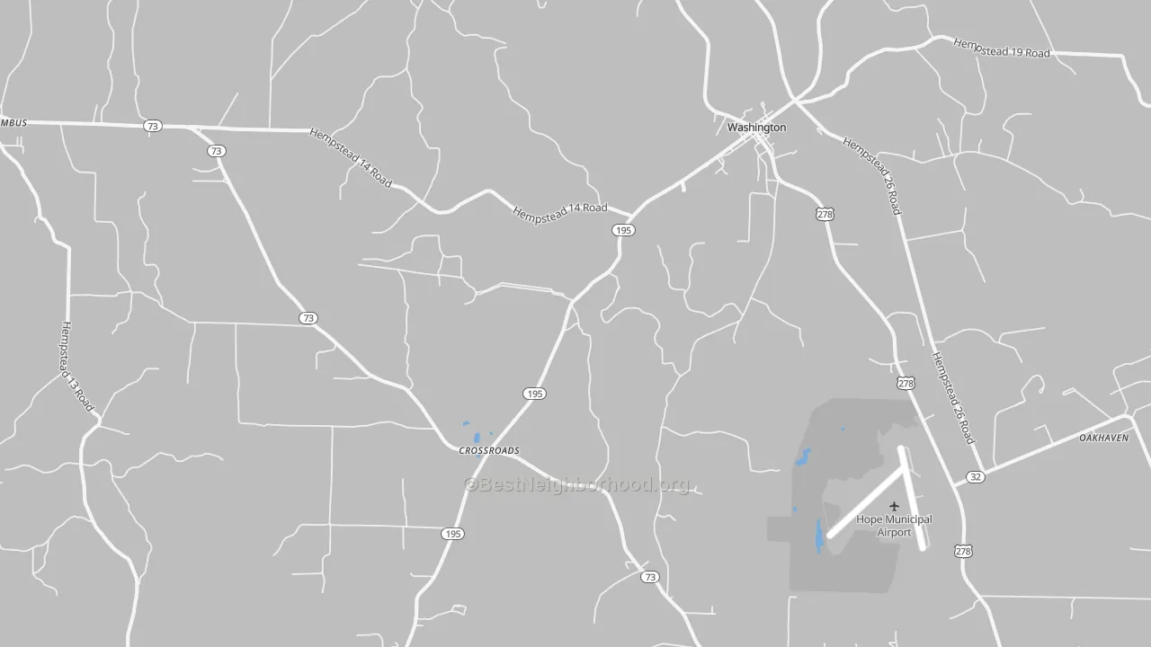 Transit Grade map of Washington, AR