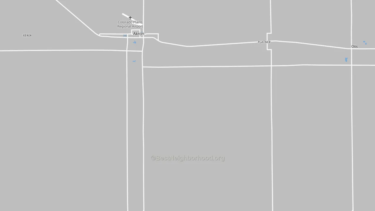 Transit Grade map of Washington County, CO