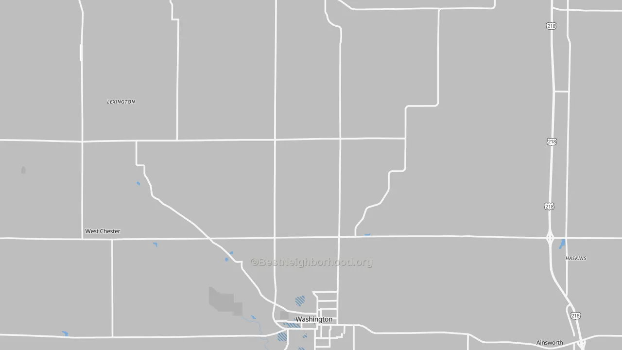 Transit Grade map of Washington County, IA