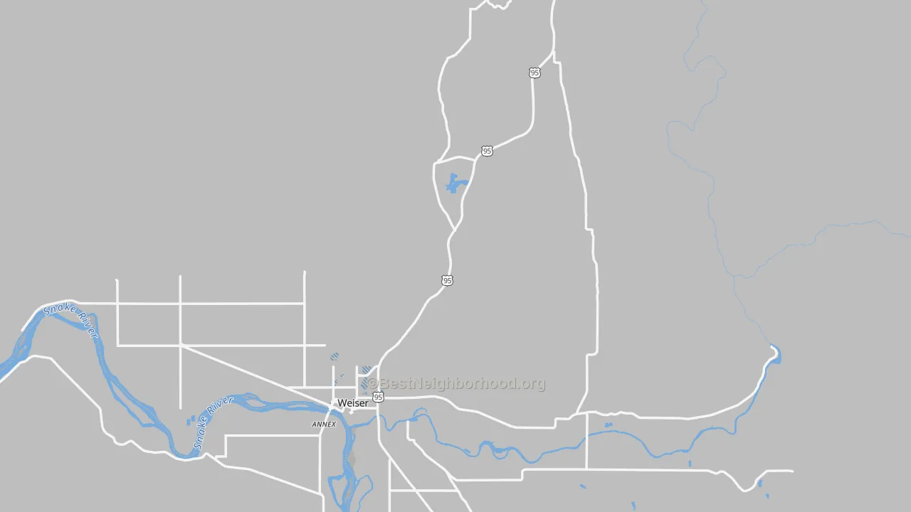 Transit Grade map of Washington County, ID