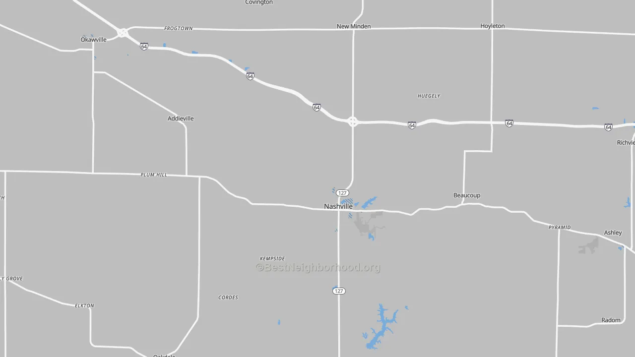 Transit Grade map of Washington County, IL
