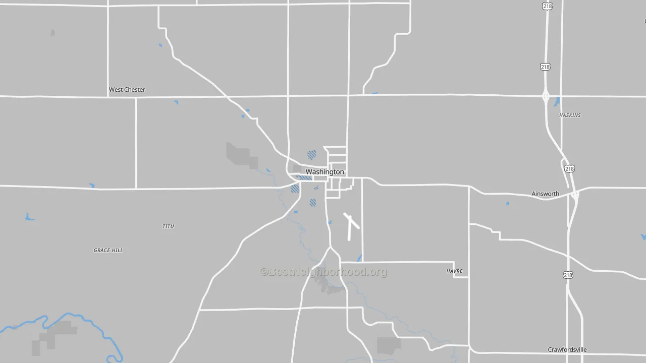 Transit Grade map of Washington, IA