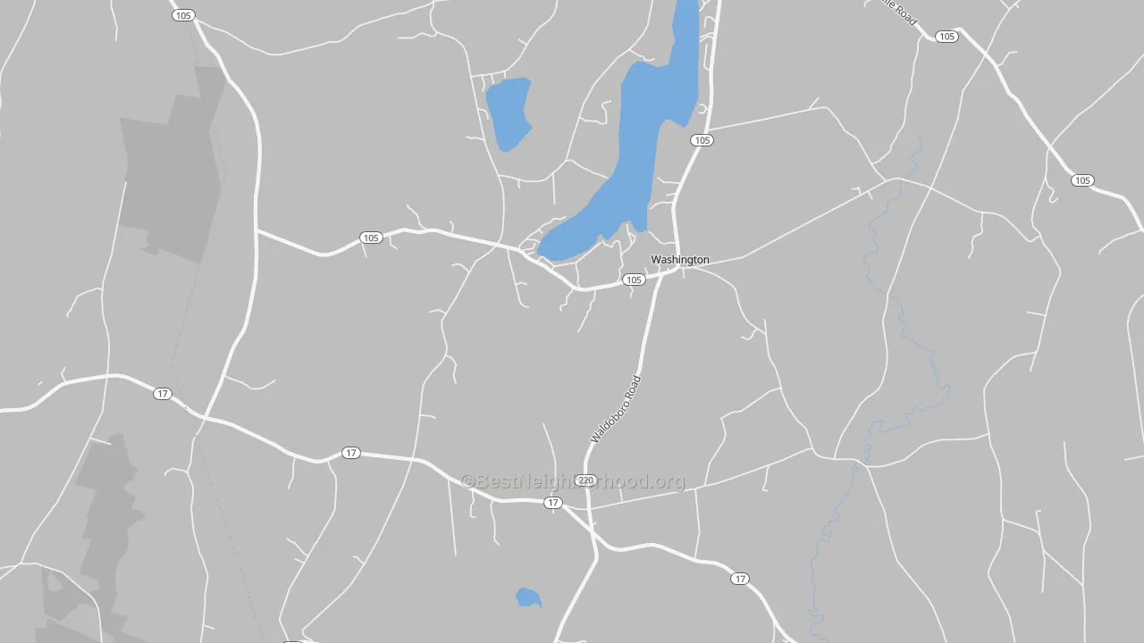 Transit Grade map of Washington, ME
