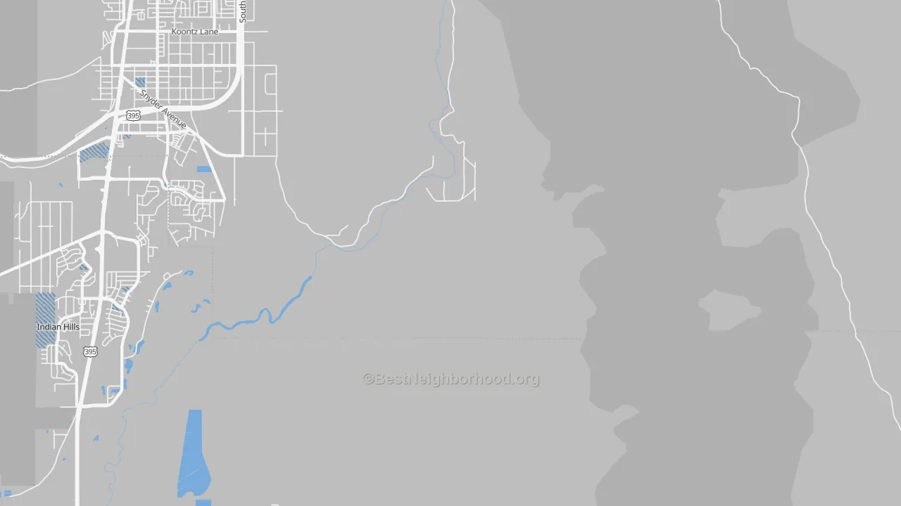 Transit Grade map of Washoe, NV