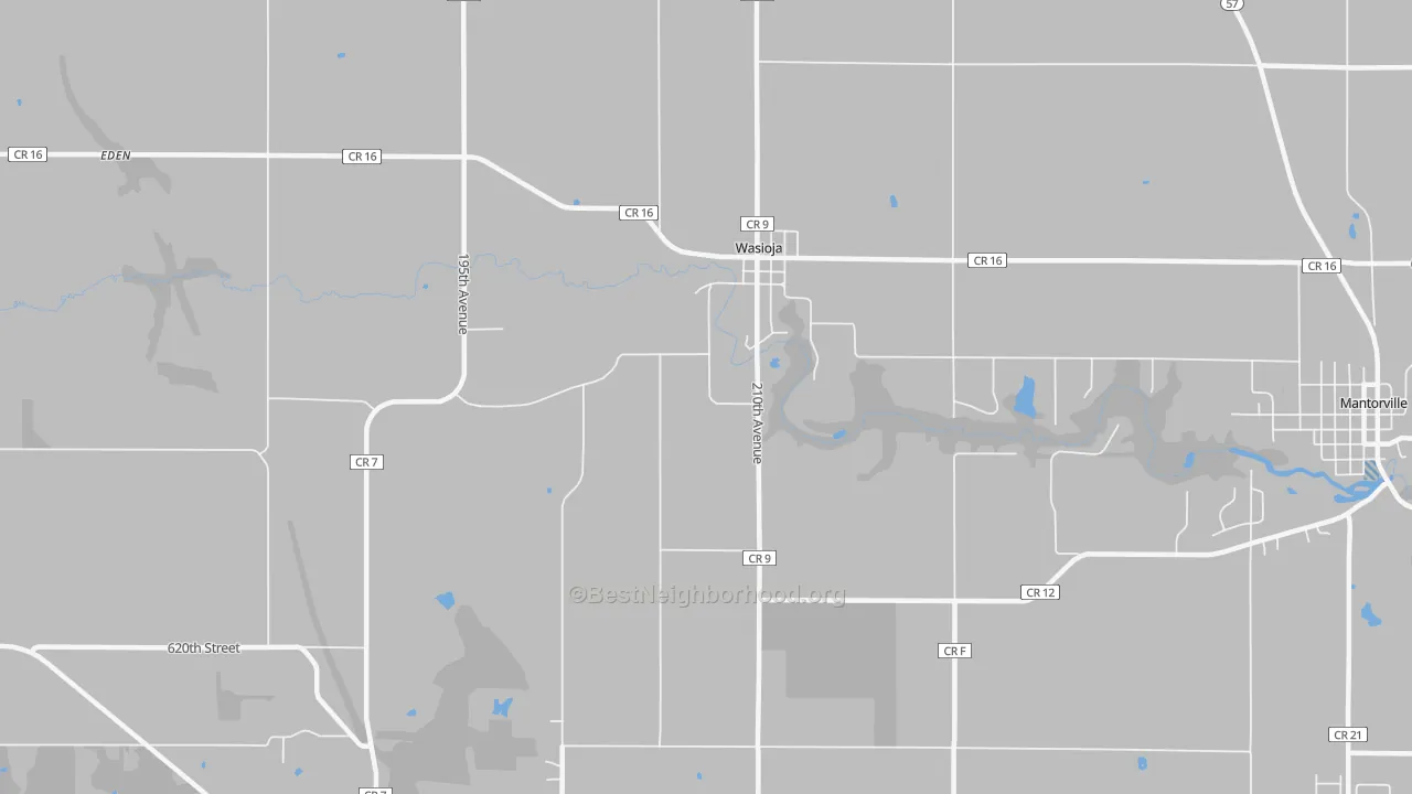 Transit Grade map of Wasioja, MN