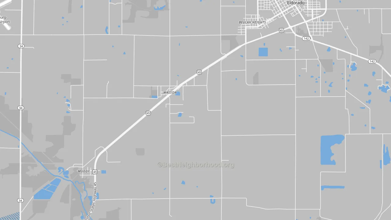Transit Grade map of Wasson, IL