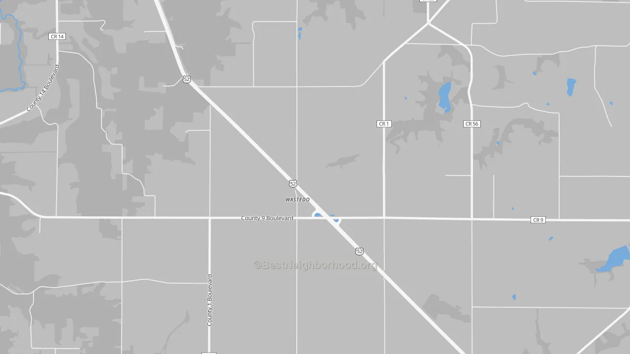 Transit Grade map of Wastedo, MN
