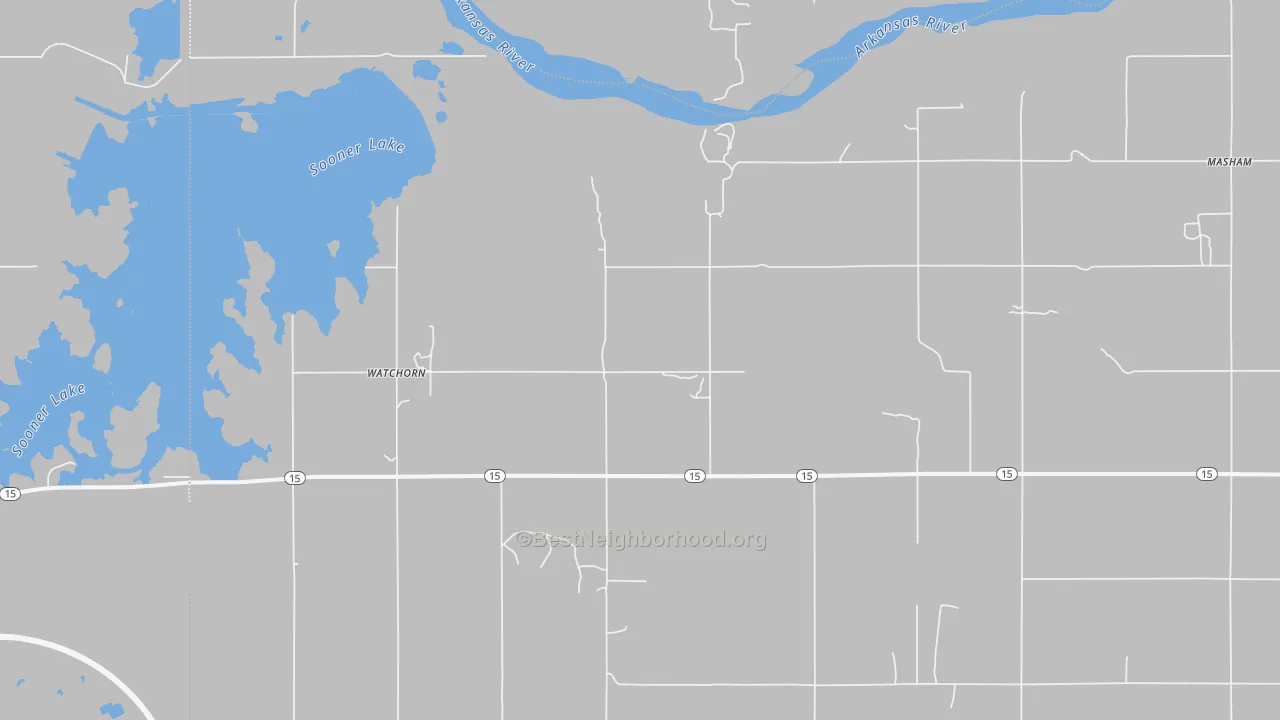 Transit Grade map of Watchorn, OK