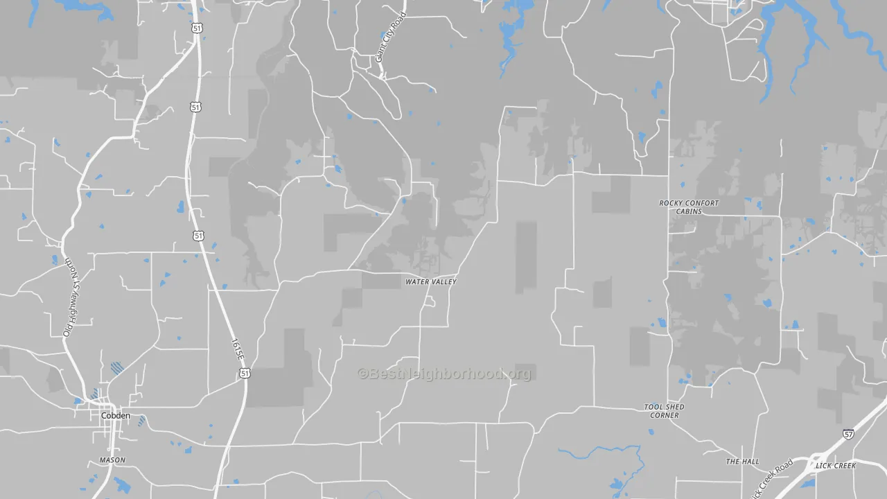 Transit Grade map of Water Valley, IL