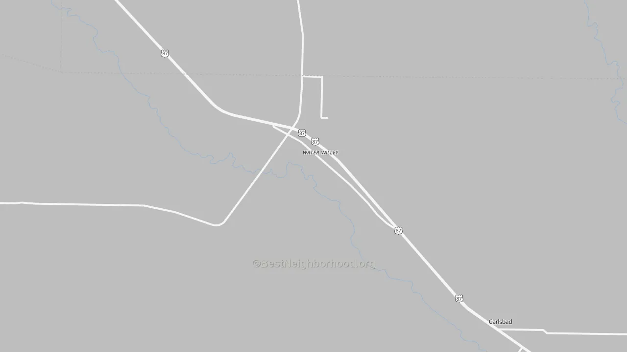 Transit Grade map of Water Valley, TX