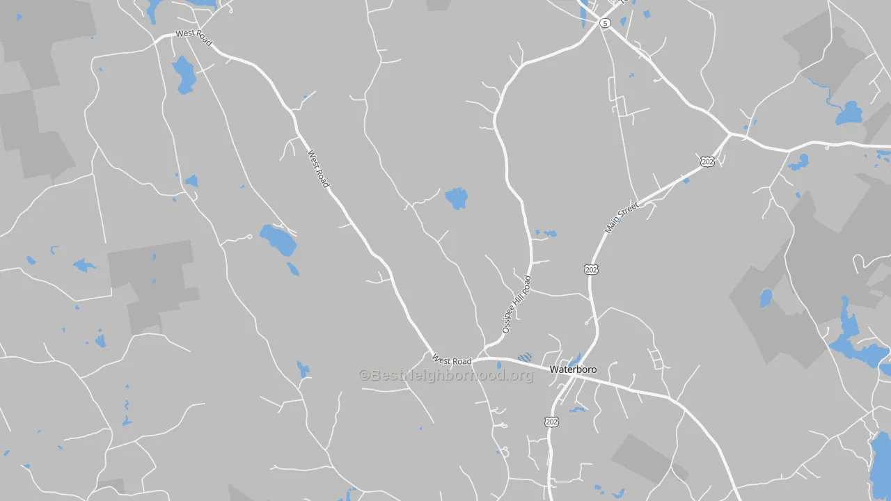 Transit Grade map of Waterboro, ME